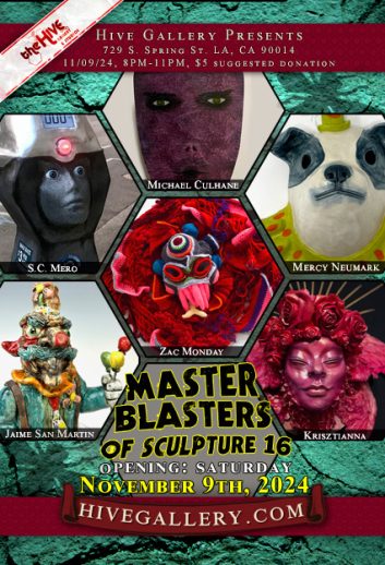 Master Blasters of Sculpture 16 + THE PUPPET SHOW!!! postcard